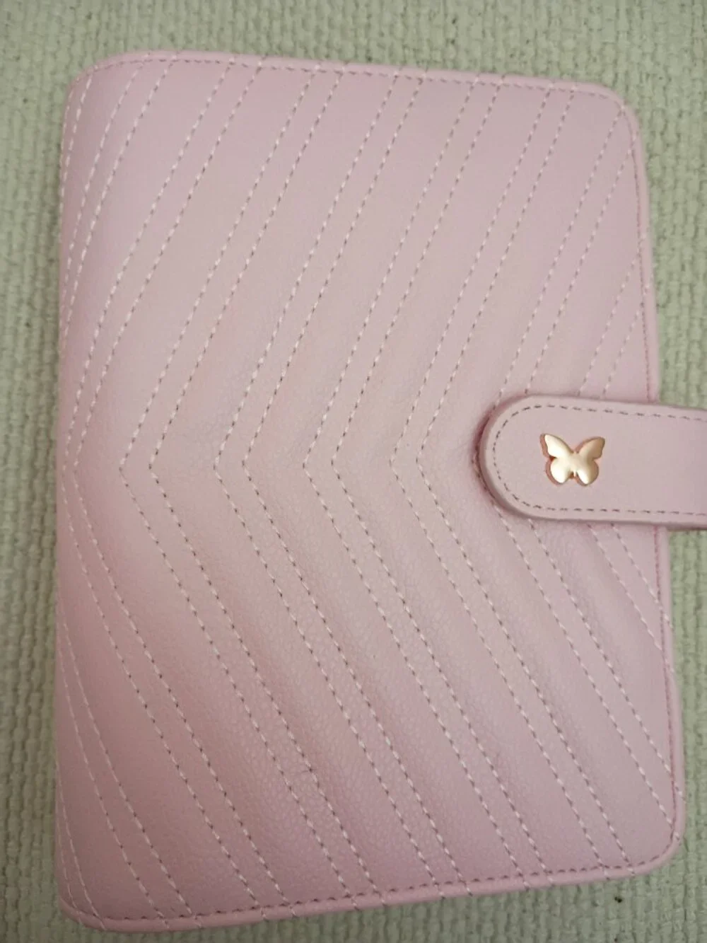 EZ Budgets A6 Pink Planner Binder Rose Gold 6 Ring Cash Budget Organizer New